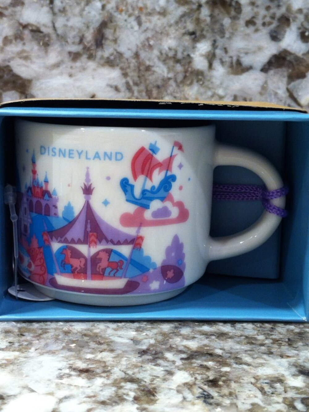 Disney Parks Starbucks Disneyland Mug Ornament Fantasyland You Are Here 2 oz